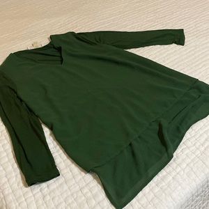 Michael Kors green tunic blouse